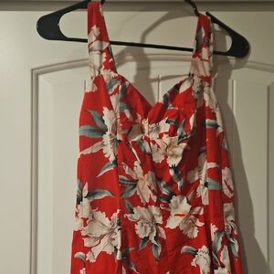Floral Red Sundress